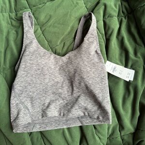 Grey tank top/sports bra